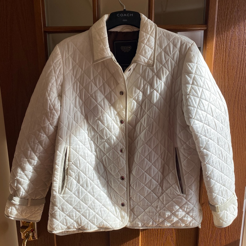Coach Signature quilted jacket sz L